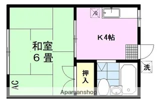 曽根ハウス【2階】の間取り