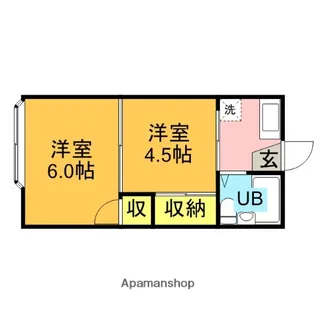 ロッケンハウスB【2階】の間取り