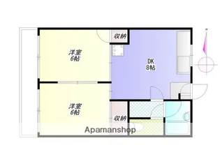 コアパレス常葉【2階】の間取り