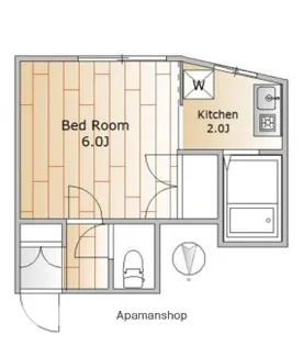 ウイングエステート二子【2階】の間取り