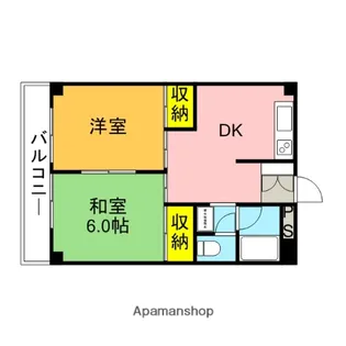 第2小美野マンション【4階】の間取り