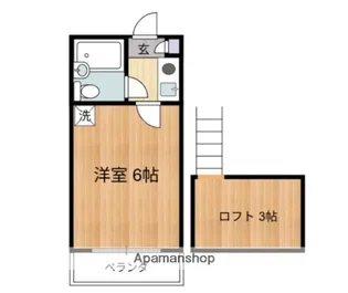 サニーコートS【1階】の間取り