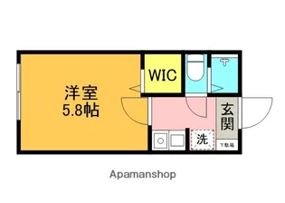 ヴィラ武蔵野村【1階】の間取り