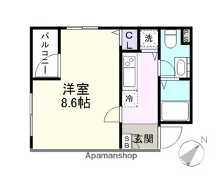 東京都世田谷区代田3丁目【マンション】の間取り