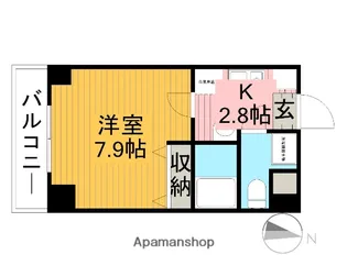 シャトル聖 三鷹【3階】の間取り