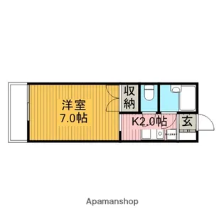 東京都武蔵野市中町2丁目【マンション】の間取り