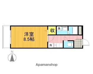 クレセント東伏見【3階】の間取り