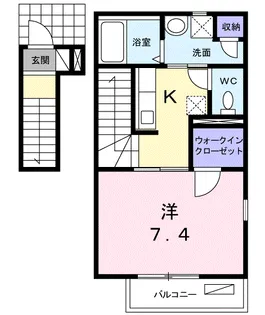 ル プレジール【2階】の間取り