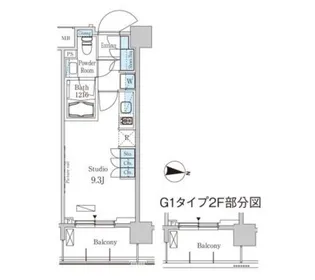 パークアクシス東高円寺【3階】の間取り