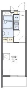 レオパレスQUATRE【4階】の間取り