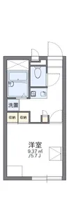 レオパレスカリエン【1階】の間取り