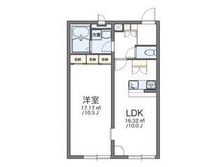 レオパレスWISTERIA【2階】の間取り