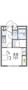 レオパレスチェリーガーデンA【3階】の間取り