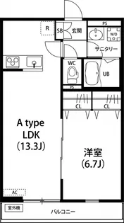 リブリ・AJISAI【2階】の間取り