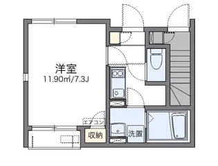 レオネクストアロハステイツ【1階】の間取り