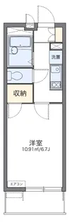 レオパレスソレアードⅡ【1階】の間取り