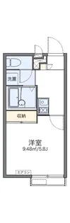 レオパレスビボ【2階】の間取り