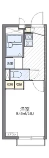 レオパレスクラージュ【1階】の間取り