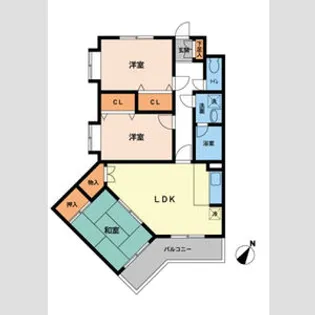 プライムアーバン武蔵小金井【1階】の間取り