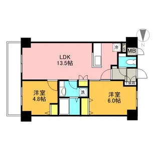 シルフィッド【4階】の間取り