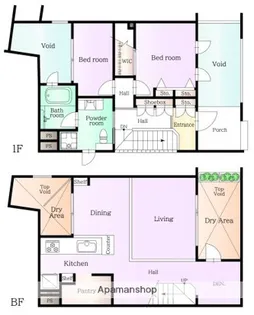東京都杉並区上荻2丁目【マンション】の間取り