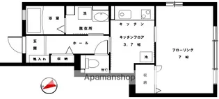 東京都武蔵野市御殿山2丁目【アパート】の間取り