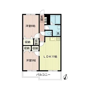ラボーセジュール小金井【2階】の間取り