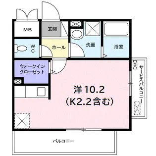 ウィステリア コート【1階】の間取り
