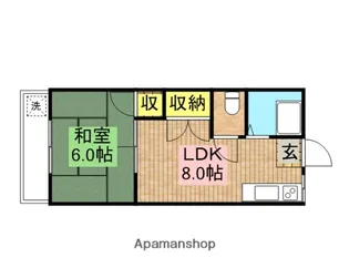 ドゥミールジュン【1階】の間取り