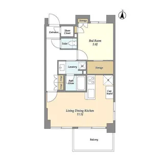 コンフォリア西早稲田【3階】の間取り
