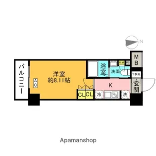 AZEST田無【7階】の間取り