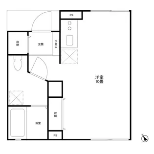 アトゥール武蔵野【1階】の間取り