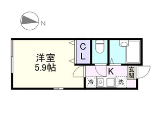 メゾン笹塚【1階】の間取り