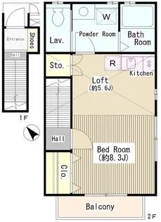 ウェーヴェルコート【2階】の間取り