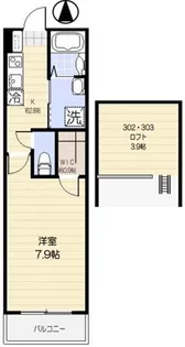 クレイス武蔵関【3階】の間取り