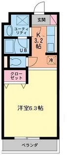 フロラシオン【0103号室】の間取り