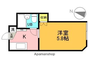 東京都三鷹市大沢3丁目【アパート】の間取り