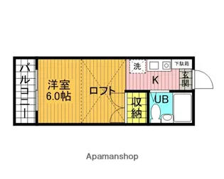 コーポ花水木【2階】の間取り