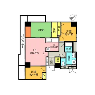 ハイエスト荻窪【17階】の間取り