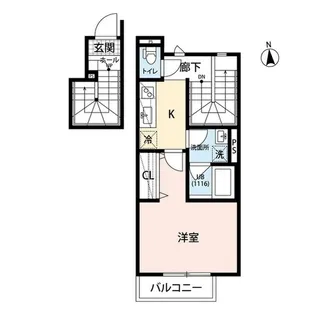 アムール下石神井【1階】の間取り
