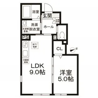 フェリックス花見堂【1階】の間取り