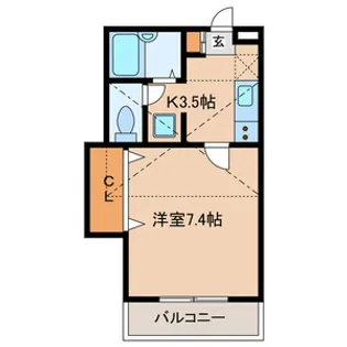 ソルクレスト北烏山【2階】の間取り