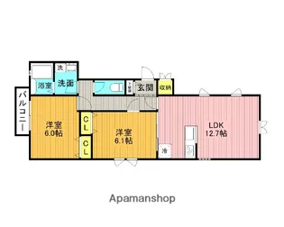 東京都杉並区南荻窪2丁目【アパート】の間取り