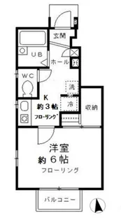 KEフラッツ【1階】の間取り