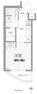 レピュア武蔵関【3階】の間取り