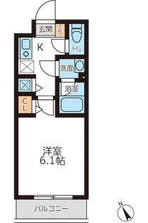 ミュプレ吉祥寺【4階】の間取り