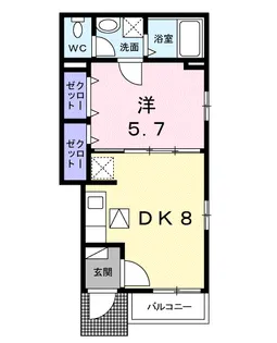 フランメゾンK【1階】の間取り