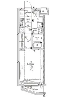東京都練馬区南田中4丁目【マンション】の間取り