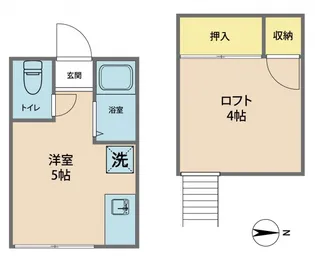 ル・レーヴ御幸【212号室号室】の間取り