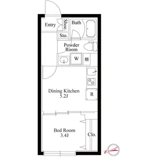 コンポジット野方【3階】の間取り